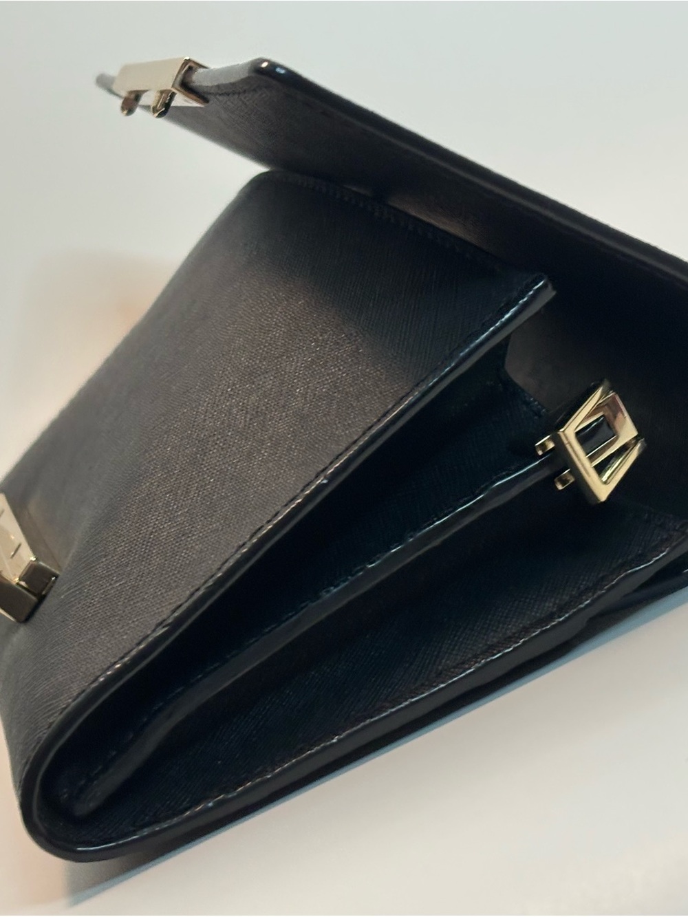 KATE SPADE ($258) Make It Mine Camila Black Saffiano Leather Crossbody Bag AUTH - Picture 16 of 16